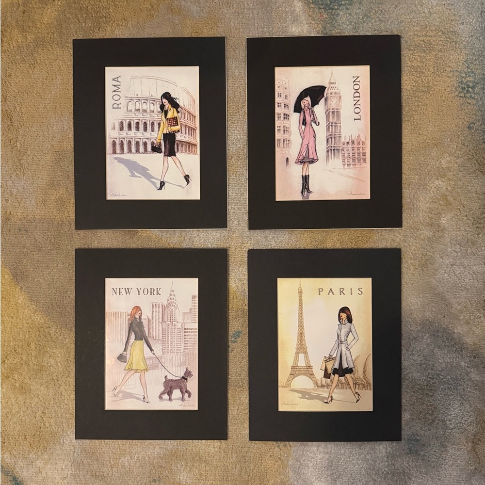 *BRAND NEW* Fashion Capital Wall Prints (4 total)